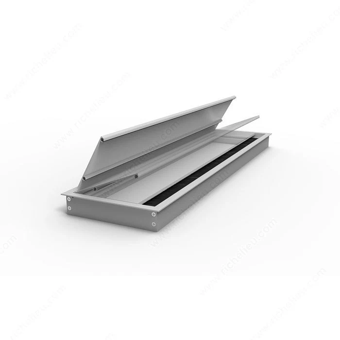 Passe-fils rectangulaire avec brosse