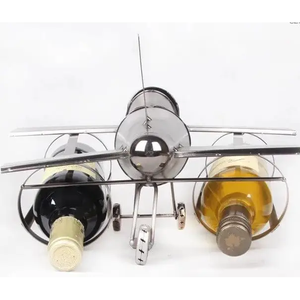 Porte Bouteille Métal Avion Bomby