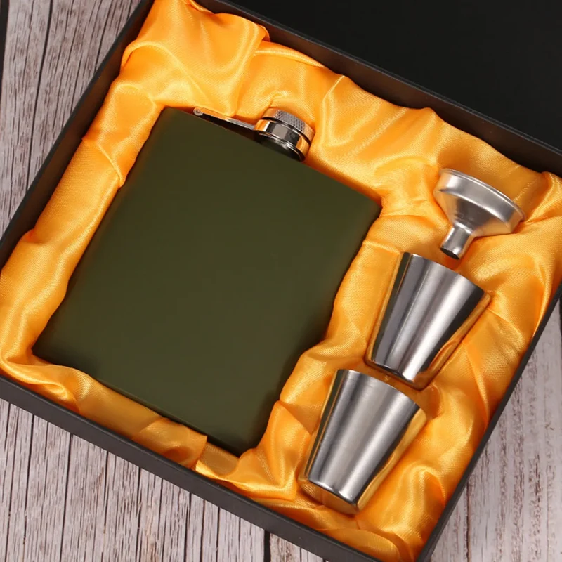 Flasque alcool acier vert