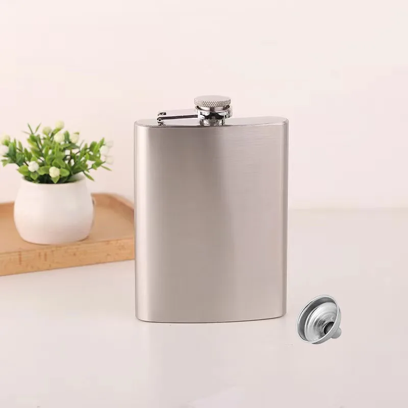 Flasque alcool acier inox gris
