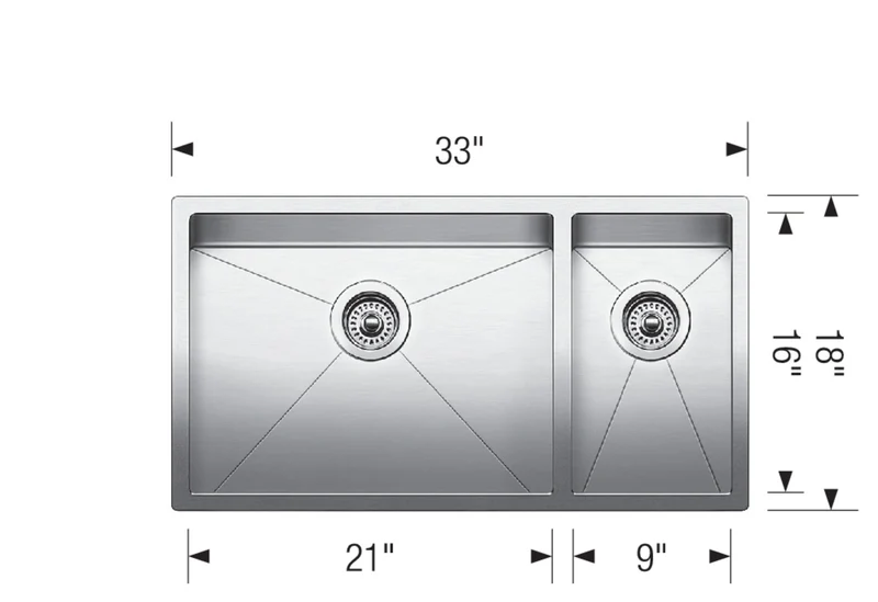 Évier Blanco - Radius 10 U 1½