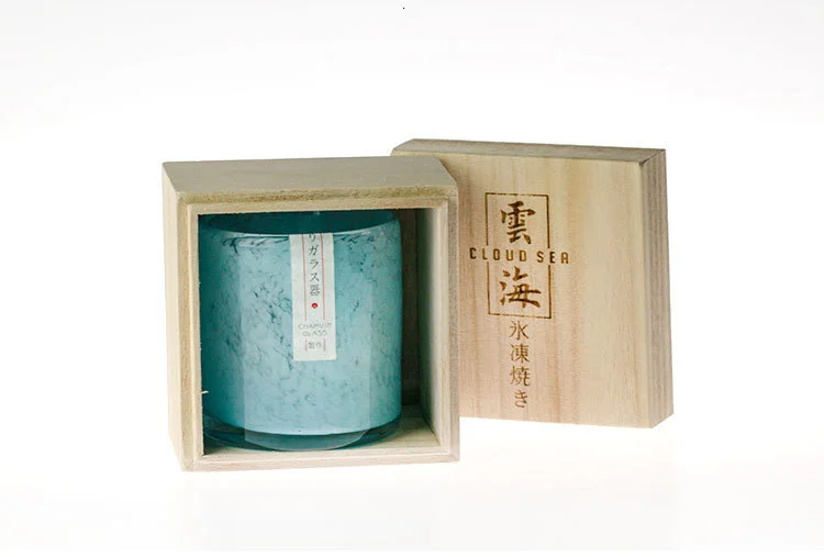 Verre à whisky japonais cristal bleue 150ml