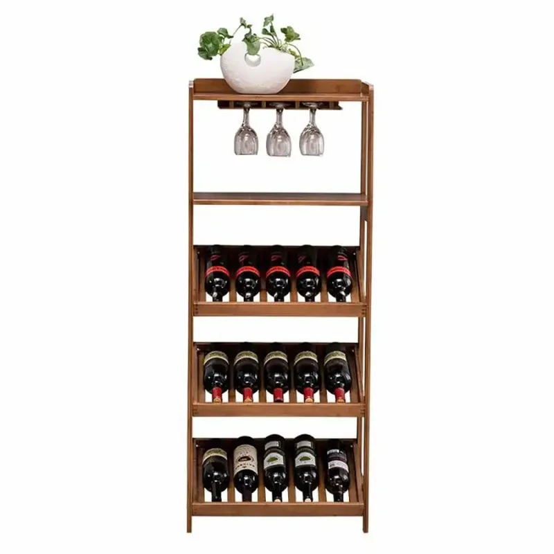Porte Bouteille Bois Vertical