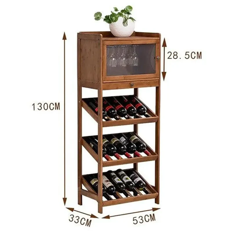 Porte Bouteille Bois Vertical