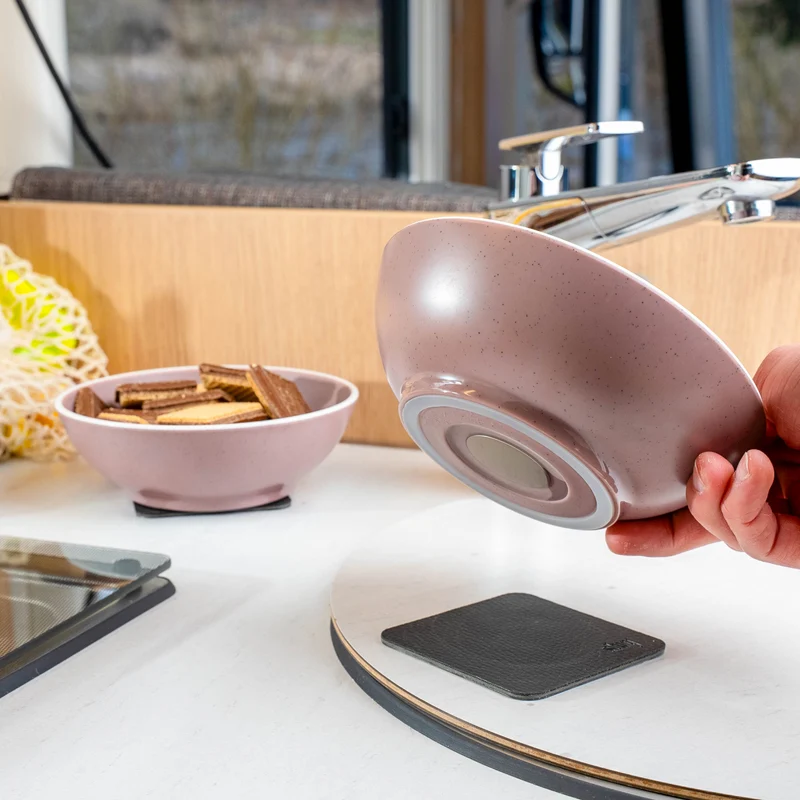 Magnet-Kunststoff-Geschirrset DOLOMIT ROSE