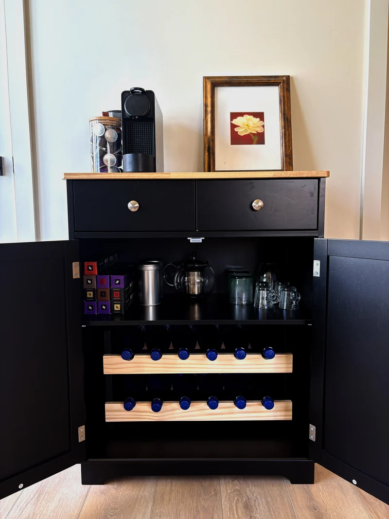 Companion Wine Rack - Wood & Metal