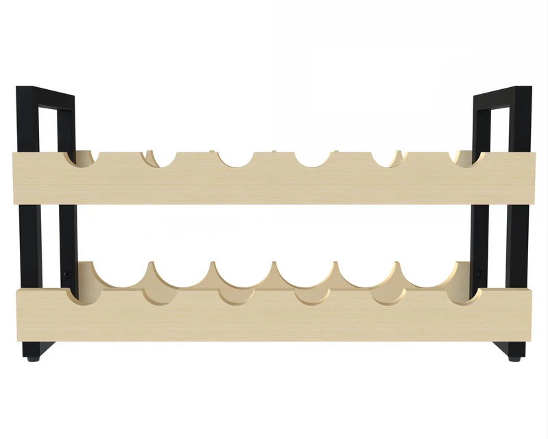 Companion Wine Rack - Wood & Metal