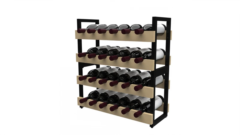 Companion Wine Rack - Wood & Metal