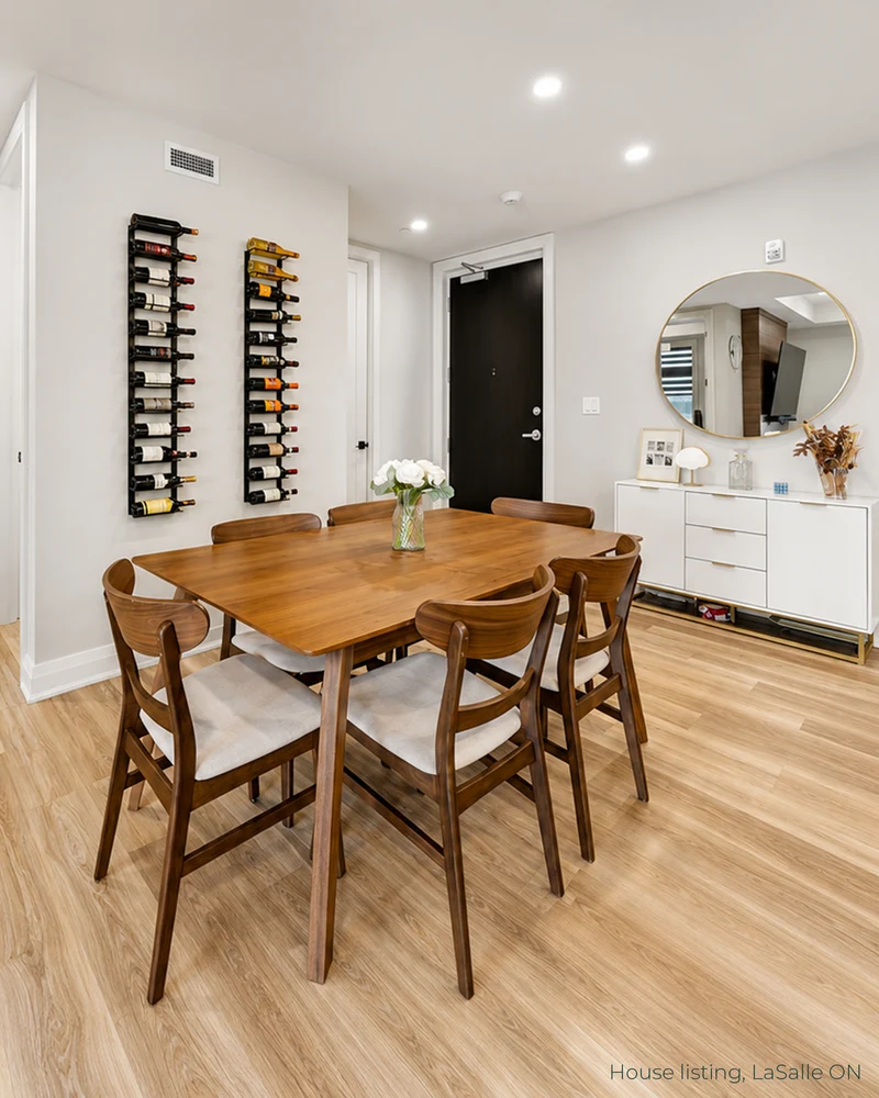 Double Frame Wall-Mounted Wine Rack | Label-View Metal Wine Display