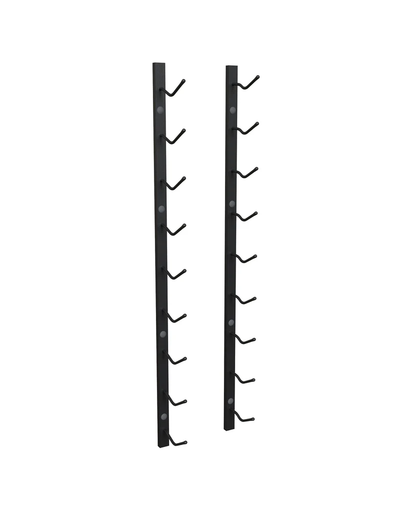 Classic Wall Mounted Wine Rack | Label-View Metal Wine Display
