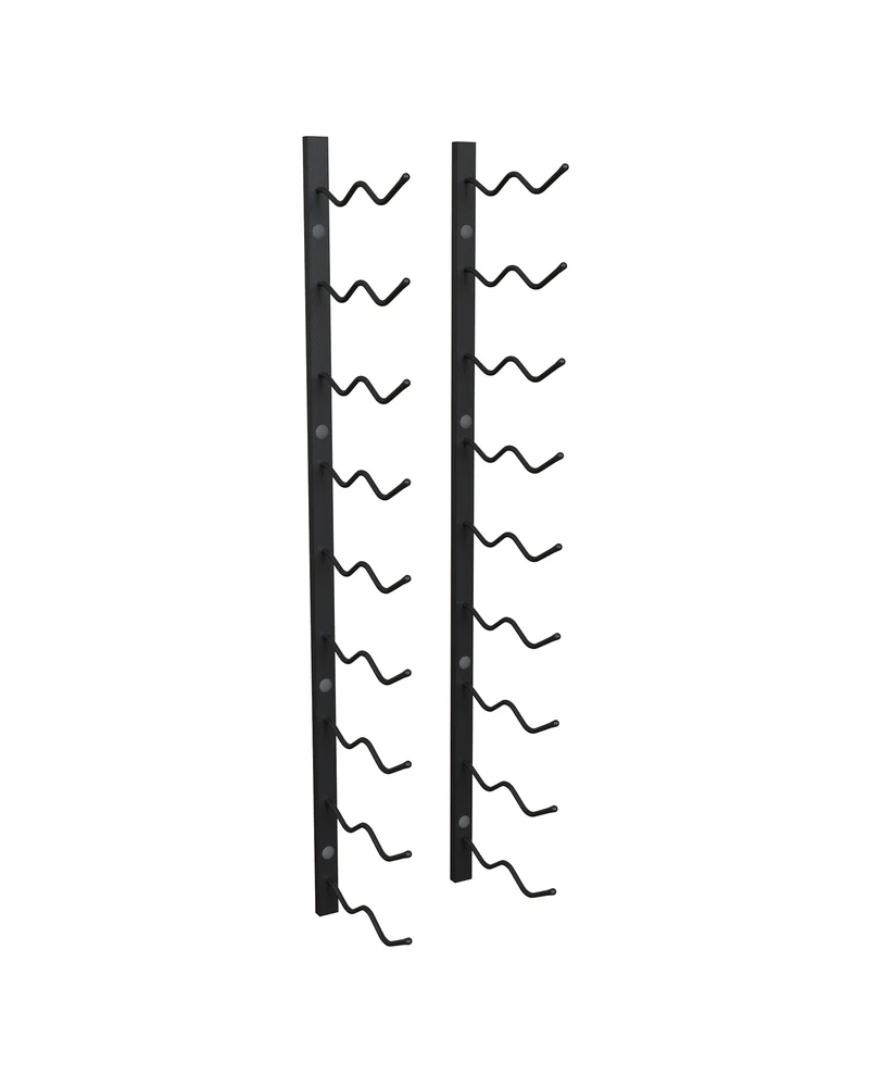 Classic Wall Mounted Wine Rack | Label-View Metal Wine Display