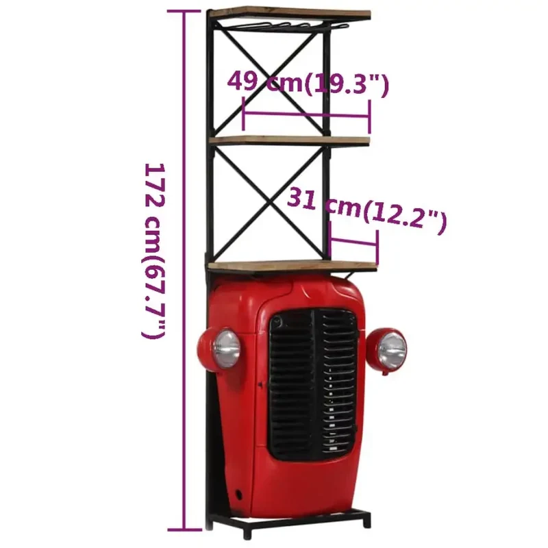 Range Bouteille | Red Truck