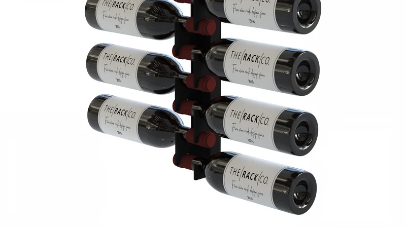 Neck Grip Wall-Mounted Wine Rack