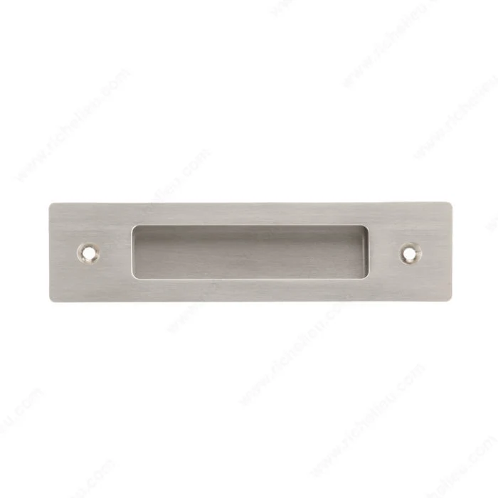 Poignée contemporaine encastrée en métal - 7055