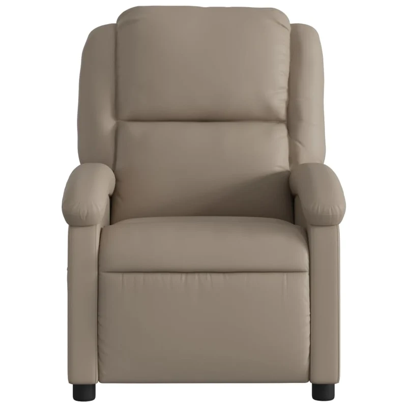 Fauteuil de relaxation TV fonction massage inclinable 6 points de massage en PC cappuccino DEC026882