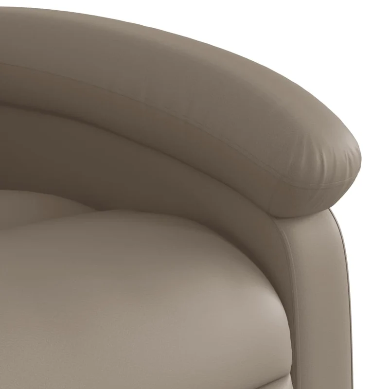 Fauteuil de relaxation TV fonction massage inclinable 6 points de massage en PC cappuccino DEC026882