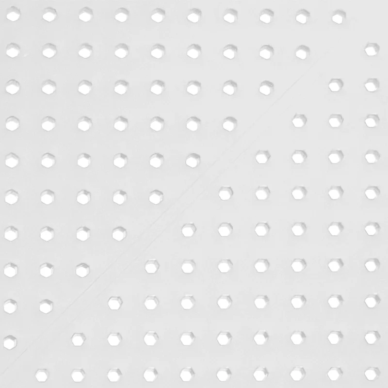 Table d'appoint pour intérieur ou extérieur 60x60 cm en plastique blanc 10_0009140