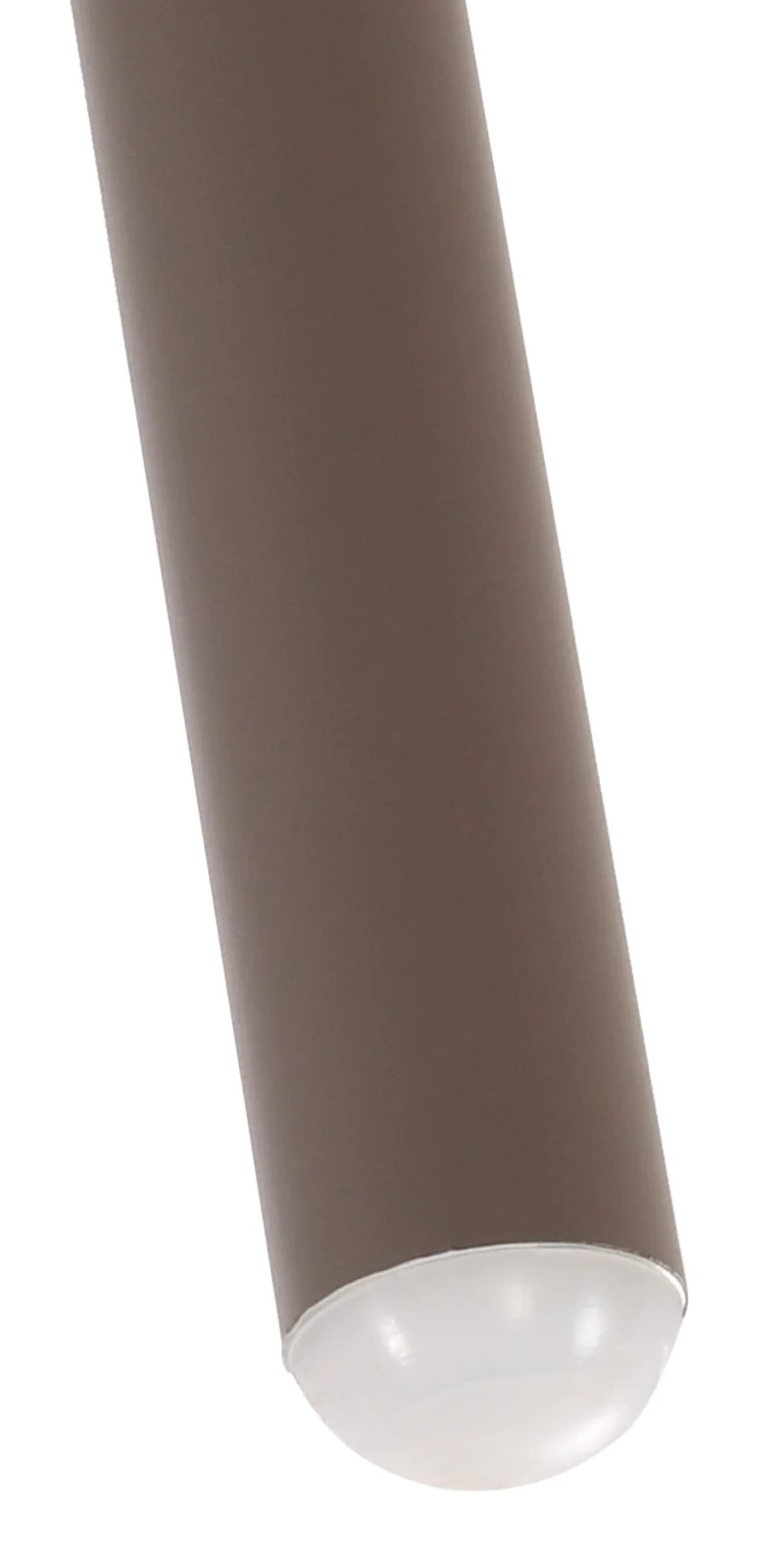 Table basse ronde intérieur / extérieur en polypropylène couleur taupe – Ø 60 cm résistante aux intempéries 10_0009234
