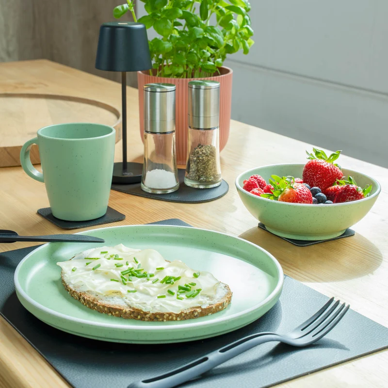 Magnet-Kunststoff-Geschirrset DOLOMIT GREEN