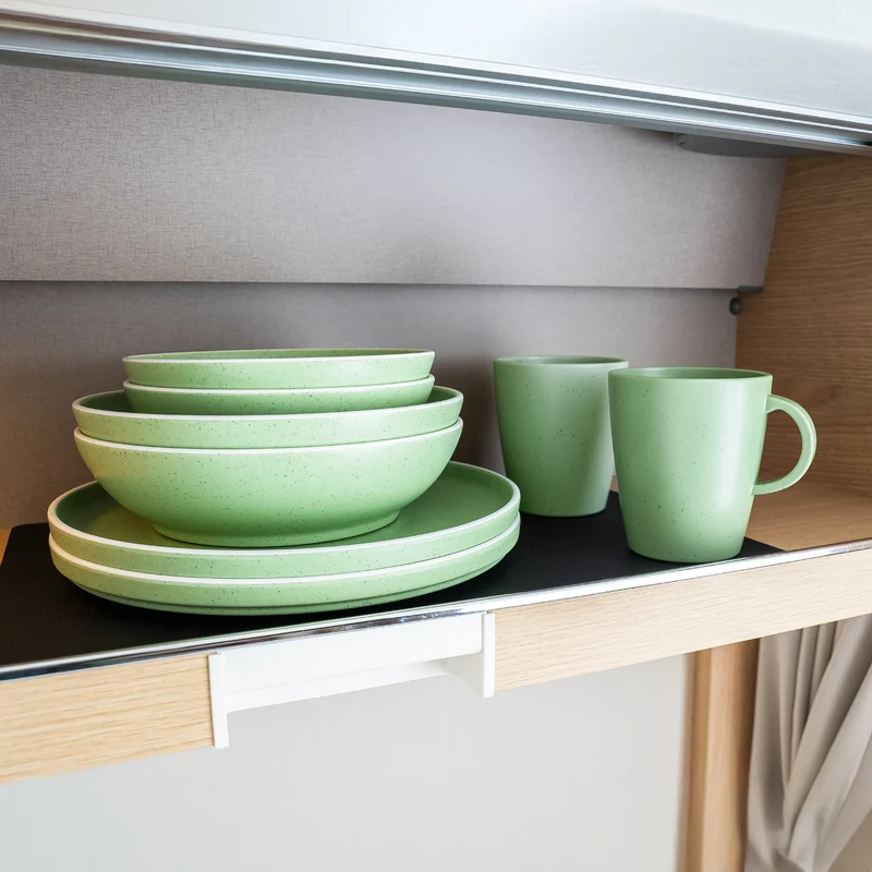 Magnet-Kunststoff-Geschirrset DOLOMIT GREEN