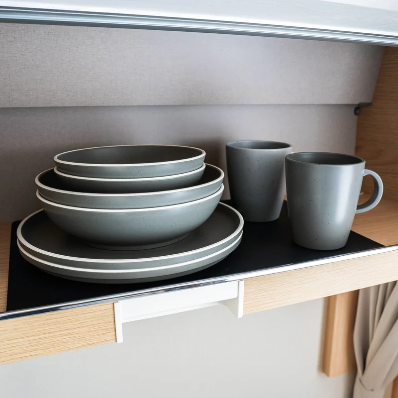 Magnet-Kunststoff-Geschirrset DOLOMIT GREY