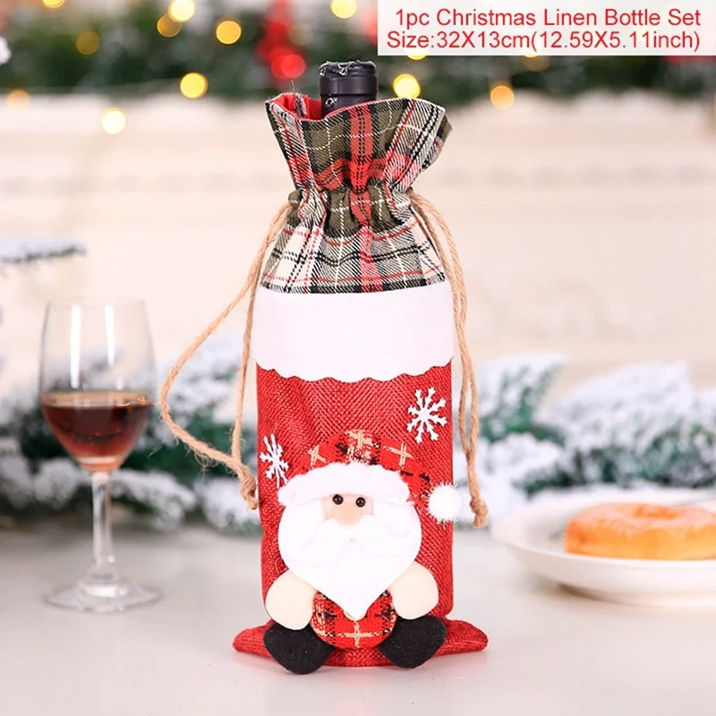 Fourreau Bouteille Noël