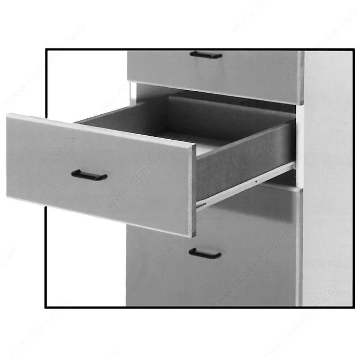 Coulisse Euro à extension 3/4, série 102 - Capacité de charge 35 kg (75 lb)