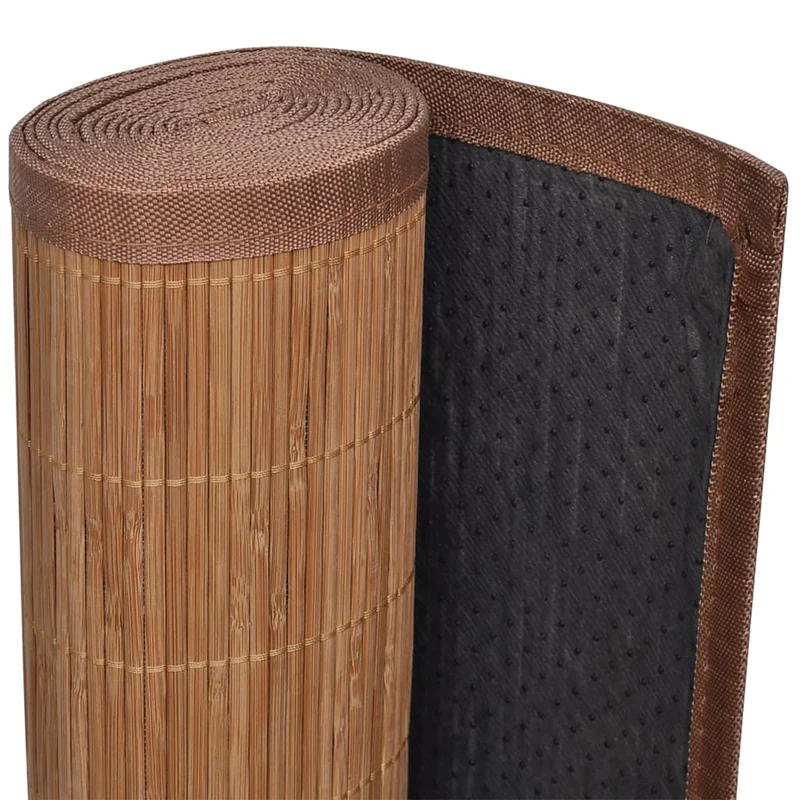 Tapis en bambou 160 x 230 cm Marron DEC023935