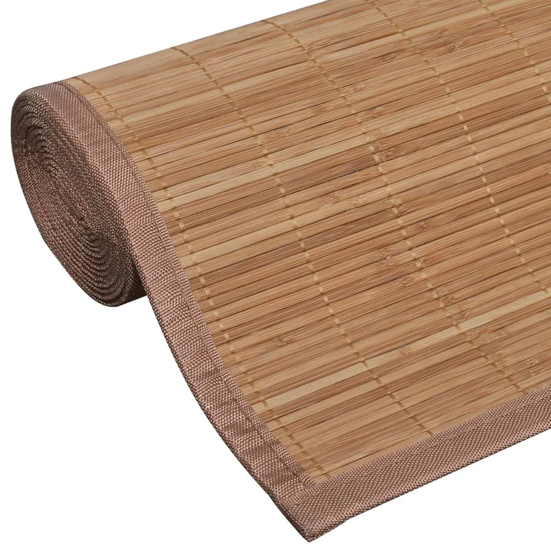 Tapis en bambou 160 x 230 cm Marron DEC023935