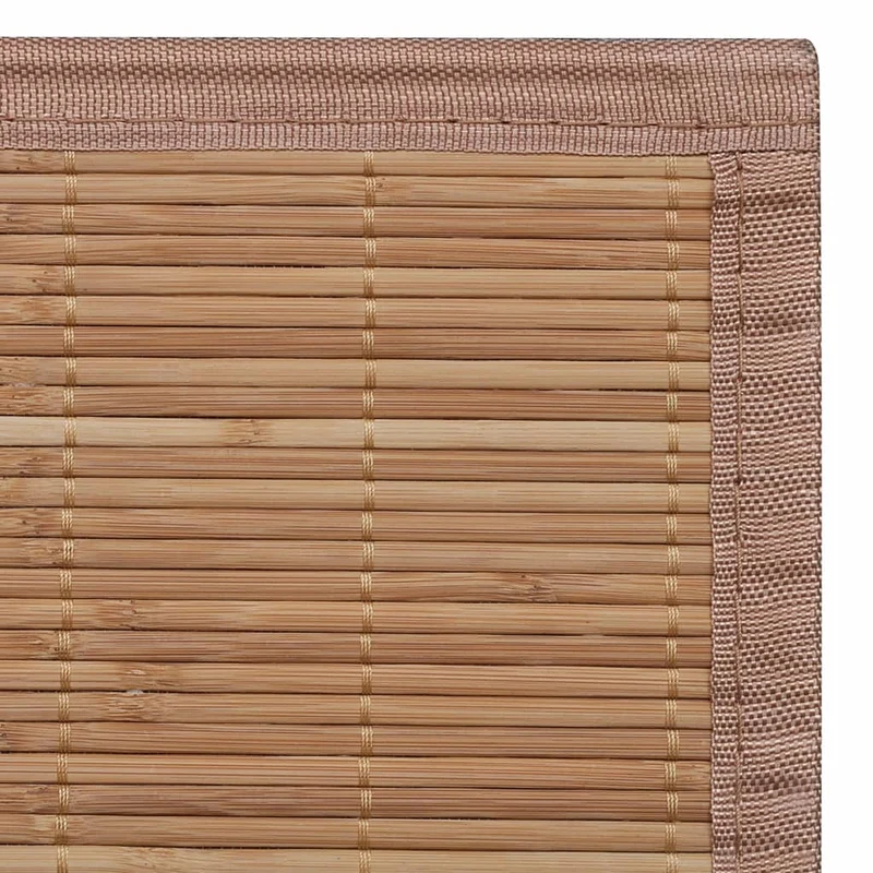Tapis en bambou 160 x 230 cm Marron DEC023935