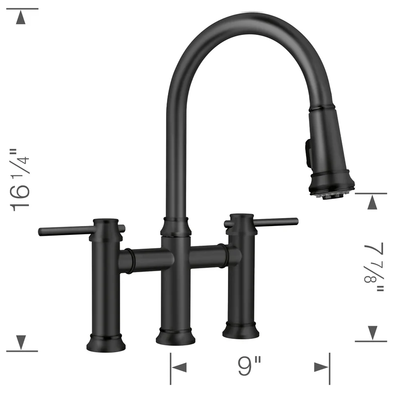 Robinet de cuisine Blanco - Empressa Pont noir mat