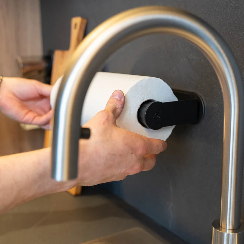 Magnet-Küchenrollenhalter inkl. Metall-Leiste