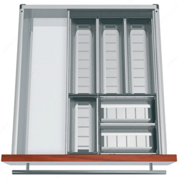 Ensemble modulable Orgaline pour couverts, pour tiroir de 550 mm (22 po) de profondeur par 500 mm (20 po) de largeur