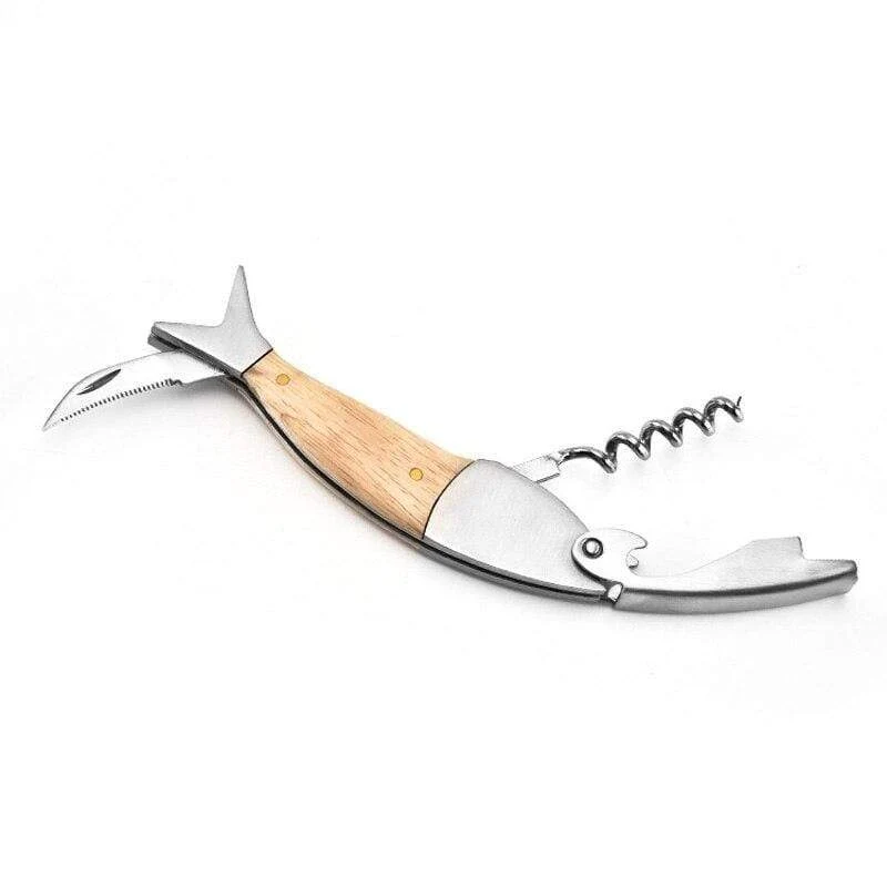 Tire Bouchon Poisson de Bois
