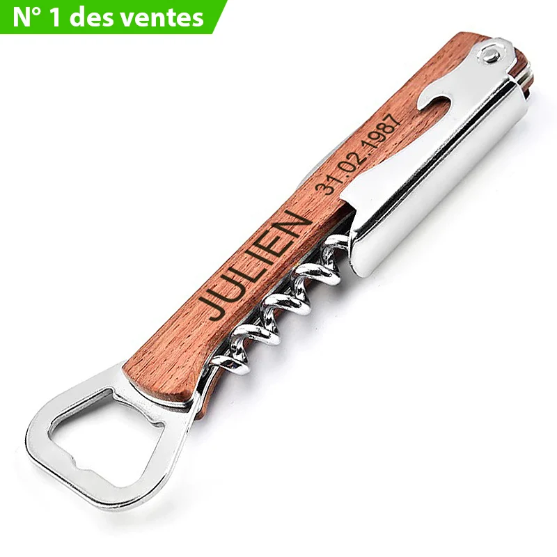 Limonadier Personnalisé Bois De Noyer
