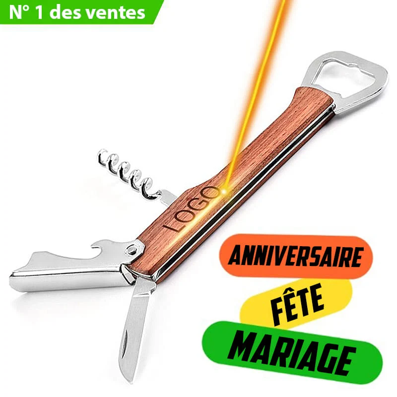 Limonadier Personnalisé Bois De Noyer