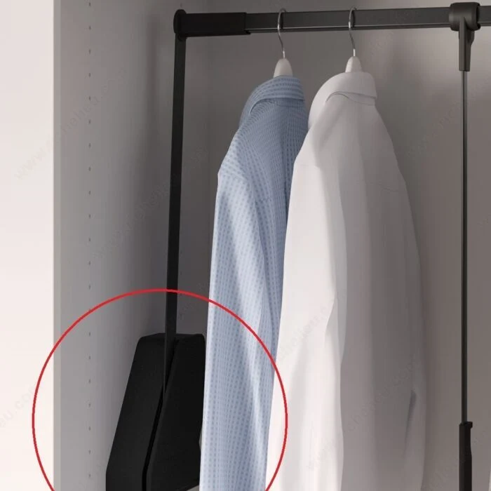 Espaceur pour tringle de garde-robe abattante CONERO