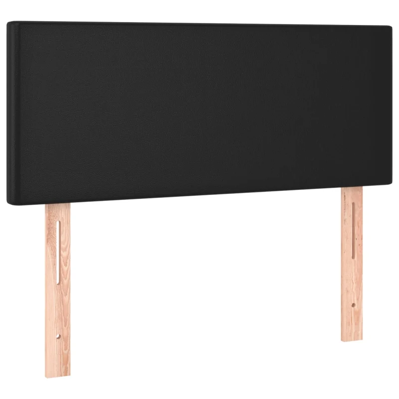 Tête de lit accessoire couchage chambre à coucher meuble à LED 100 x 5 x 78/88 cm synthétique noir TDL0200758