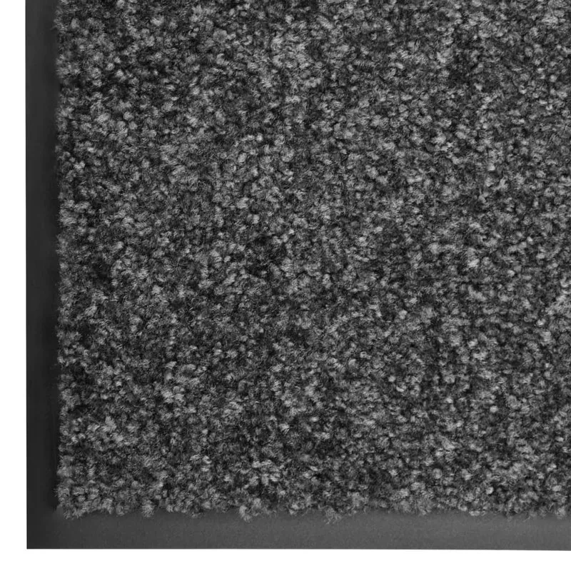 Paillasson lavable Anthracite 90x150 cm DEC023182