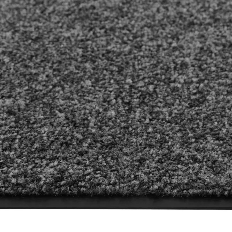 Paillasson lavable Anthracite 90x120 cm DEC023181