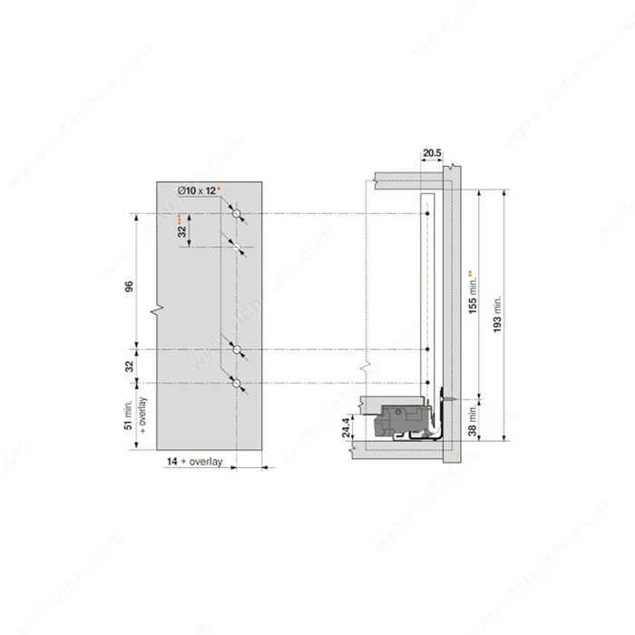 Attache-façade pour LEGRABOX