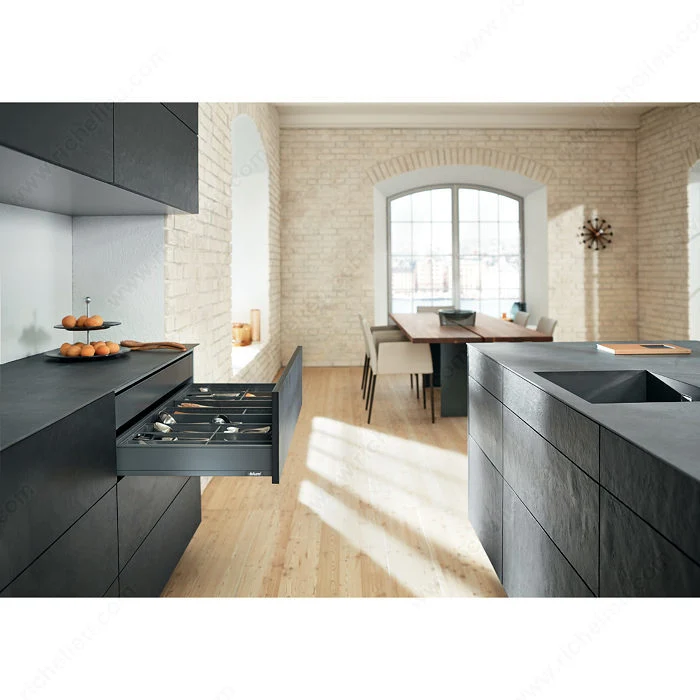 Tiroir standard hauteur M - BLUMOTION 550 mm Blanc soyeux