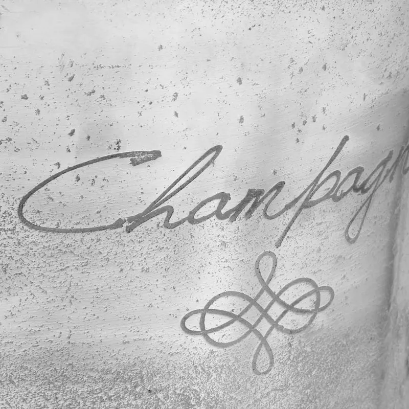 Seau à champagne Aluminium solide 39x29x71 cm Argenté DEC023058