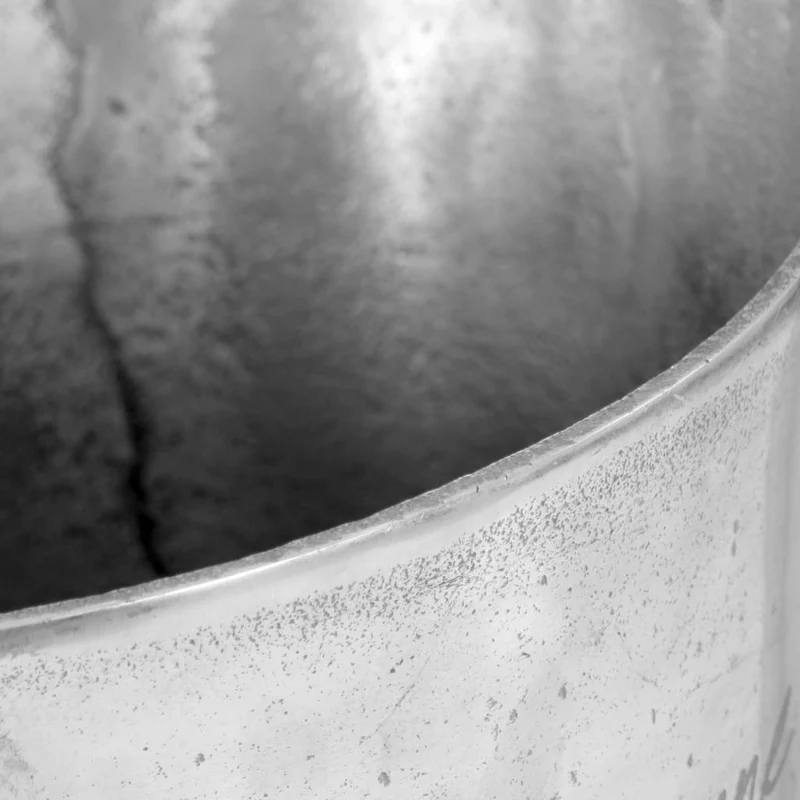 Seau à champagne Aluminium solide 39x29x71 cm Argenté DEC023058