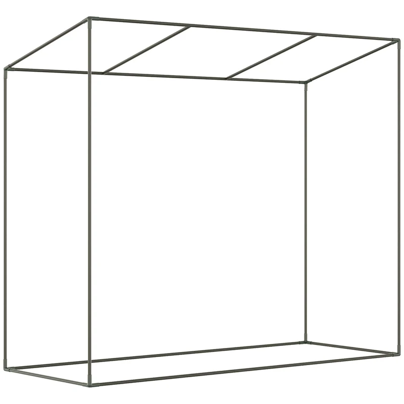 Serre de jardin 200 x 76 x 168 cm 2 fenêtres avec moustiquaires protection contre le froid moderne en polyéthylène blanc 21_0004069