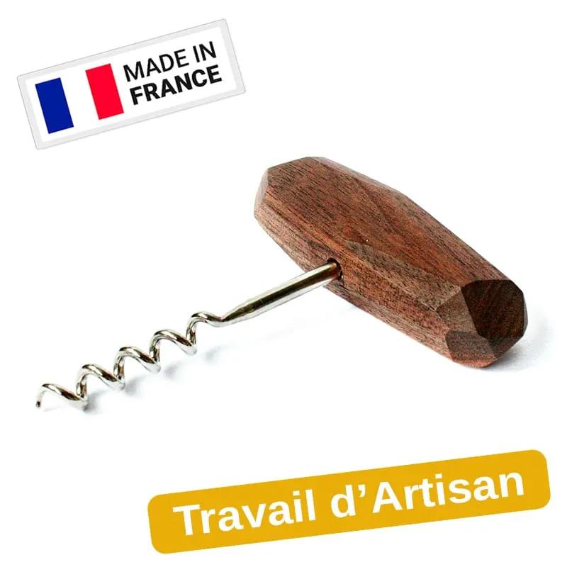 Tire Bouchon Bois De Noyer Made In France