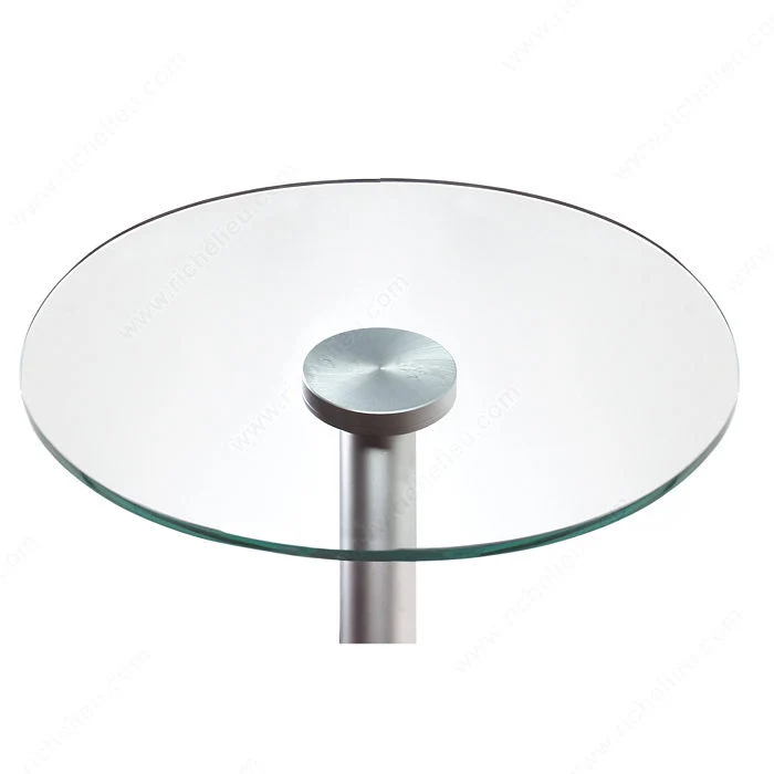 Adaptateur rond pour coller une plaque de verre