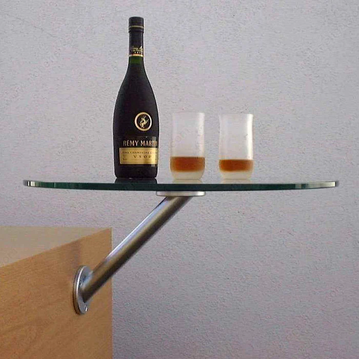 Adaptateur rond pour coller une plaque de verre
