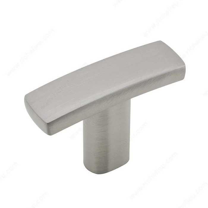 Bouton transitionnel en métal 650 - Nickel brossé - Pqt 10