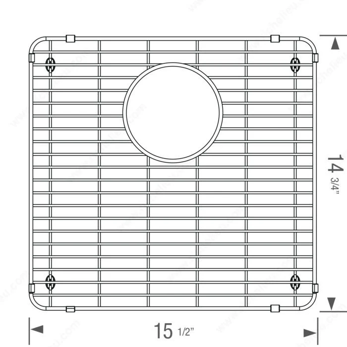 Grille pour évier Blanco - Formera U 1 3/4 (15 1/2 po)